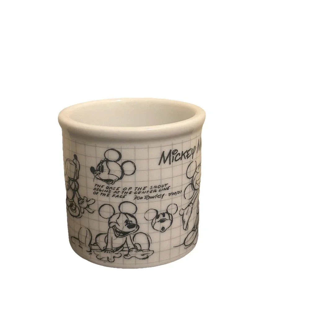 Disney Sketchbook Mickey Mouse Covered Sugar Bowl and Creamer Set‎